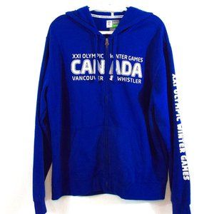 Elevate Men’s 2010 Vancouver Winter Olympics Full-zip Sweatshirt Hoodie Size L
